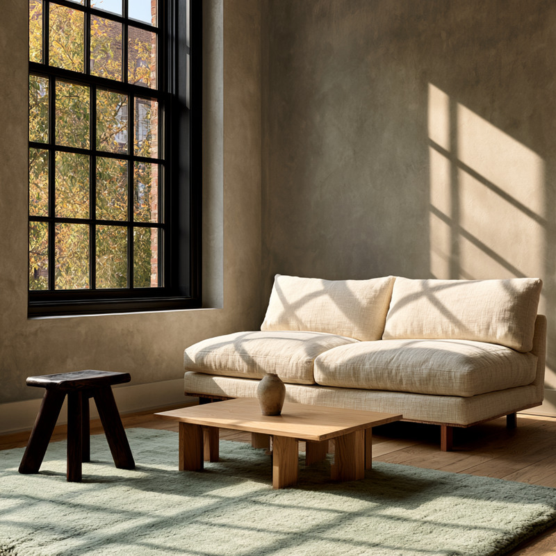 JONATHAN Y Low-Pile Minimalist — Clean, modern Japandi with easy care